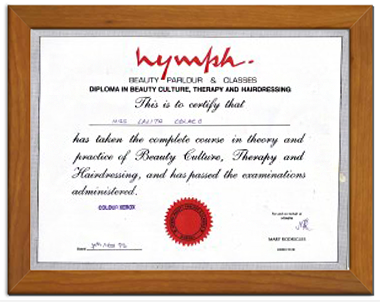 LalitaCooking Lalita Moraes certificate